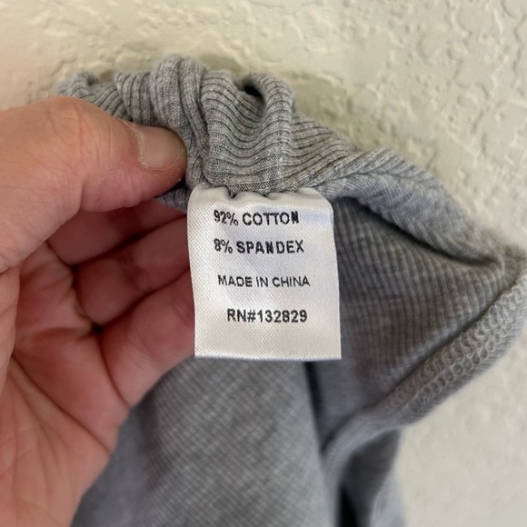 Superdown Sadra One-Shoulder Gray Tank Bodysuit, Like New - Picture 8 of 8